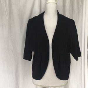 Lauren Black Open Front Dolman Cardigan